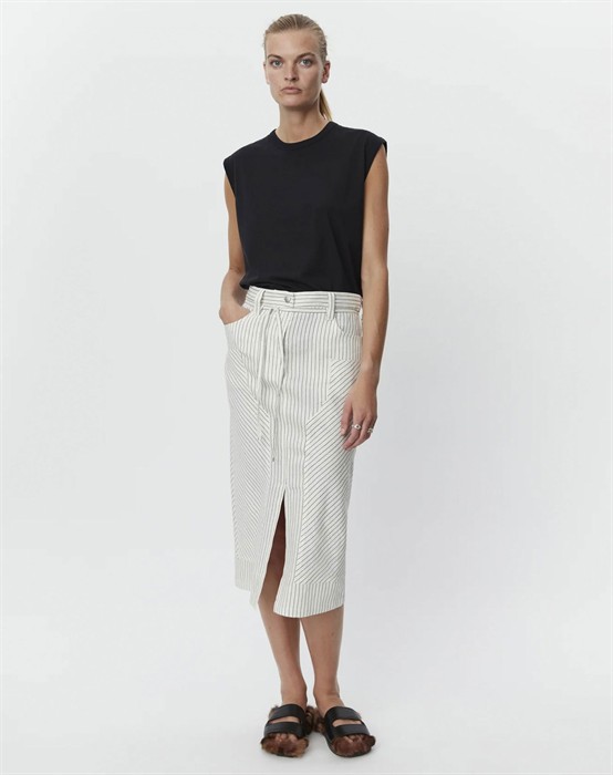 Freda Cozy  Linen Stripe Nederdel